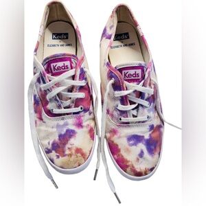 Keds X  Elizabeth & James pink purple Tie-Dye Sneakers women 8